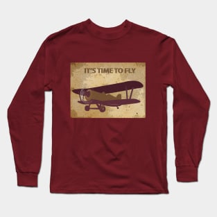 Retro plane Long Sleeve T-Shirt